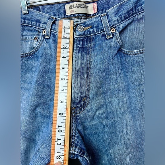 VINTAGE LEVI’S 550 90s Y2K Men’s RELAXED FIT DENIM JEANS RED TAB SIZE 34X32 - Picture 9 of 12